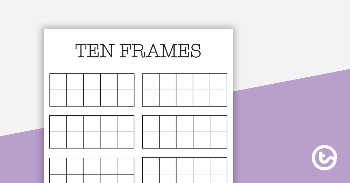 Preview image for Blank Tens Frames - teaching resource