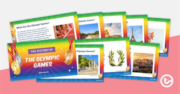 为奥林匹克运动会PowerPoint的历史的预览图像-教学资源