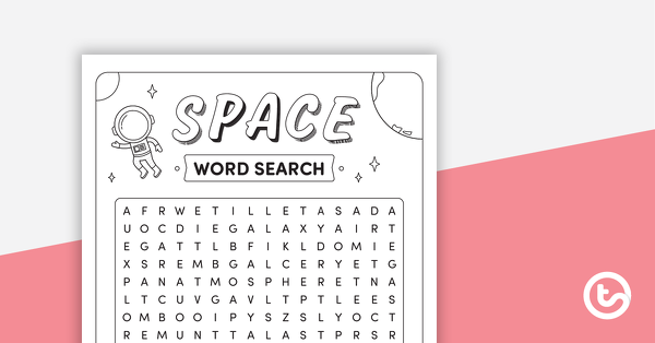 Thumbnail of Space Word Search – Upper - teaching resource