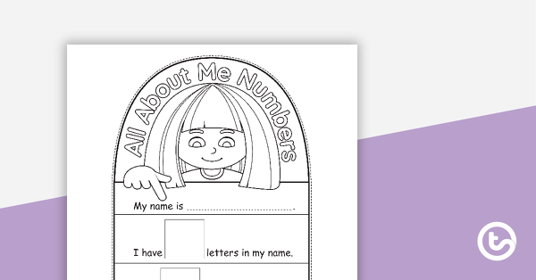 Thumbnail of All About Me Numbers Accordian - teaching resource