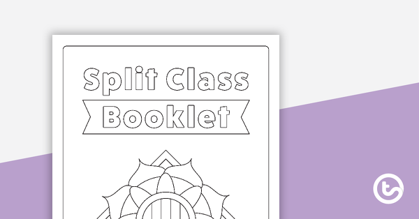 Preview image for Split Class/Fast Finisher Booklet Front Cover - Mandalay Pattern 1 - teaching resource