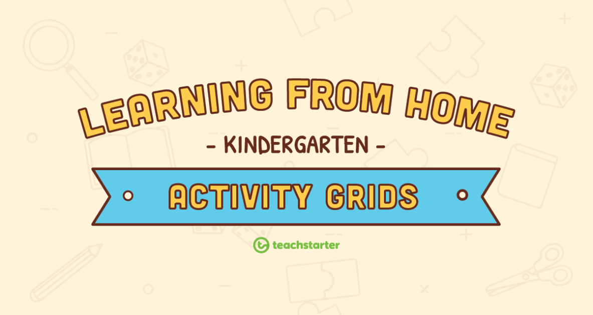 Preview image for Kindergarten – Week 3 Learning from Home Activity Grids - teaching resource