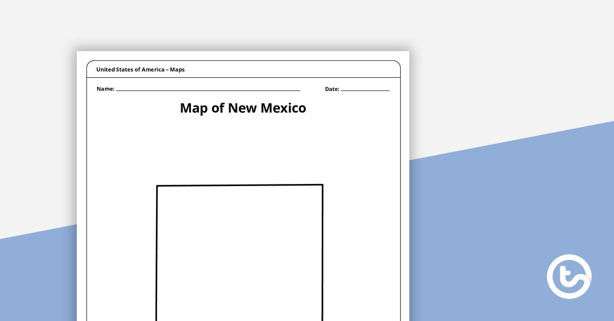 新墨西哥模板 - 教学资源地图预览图像