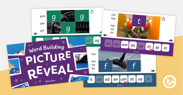 Word Building图片的预览图像显示PowerPoint  - 教学资源
