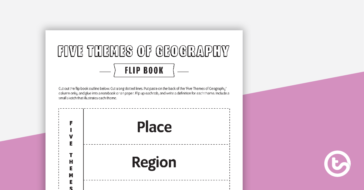 Preview image for Geography Flip Book - teaching resource