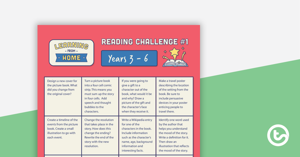预览图像回家阅读挑战# 1 - 3 - 6年的教学资源