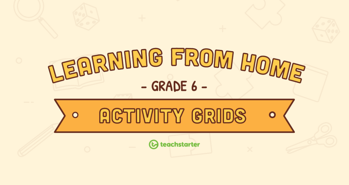 Preview image for Grade 6 – Week 3 Learning from Home Activity Grids - teaching resource