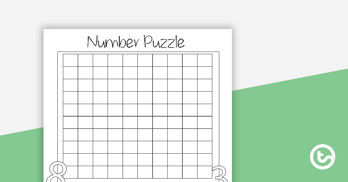 Preview image for Number Puzzle - Blank - teaching resource