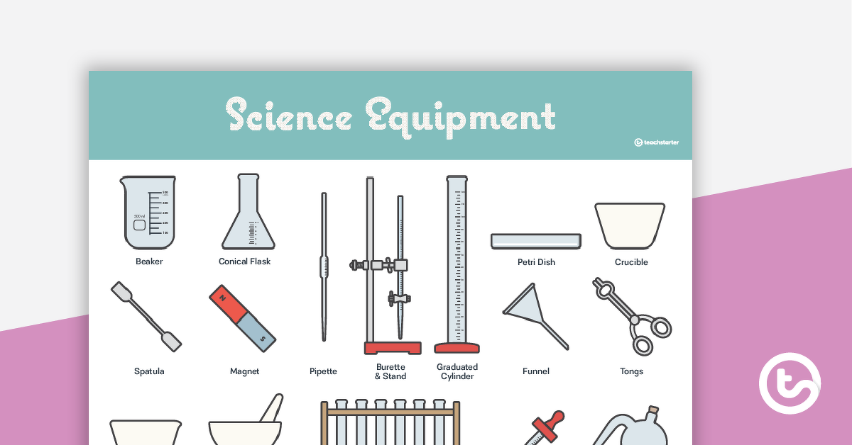 Preview image for Lab Equipment Poster – Diagram with Labels - teaching resource