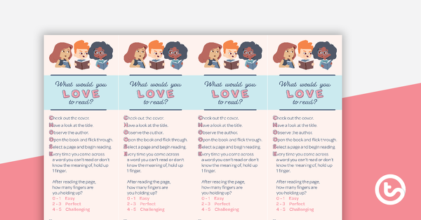 Preview image for Choose It Bookmarks - teaching resource