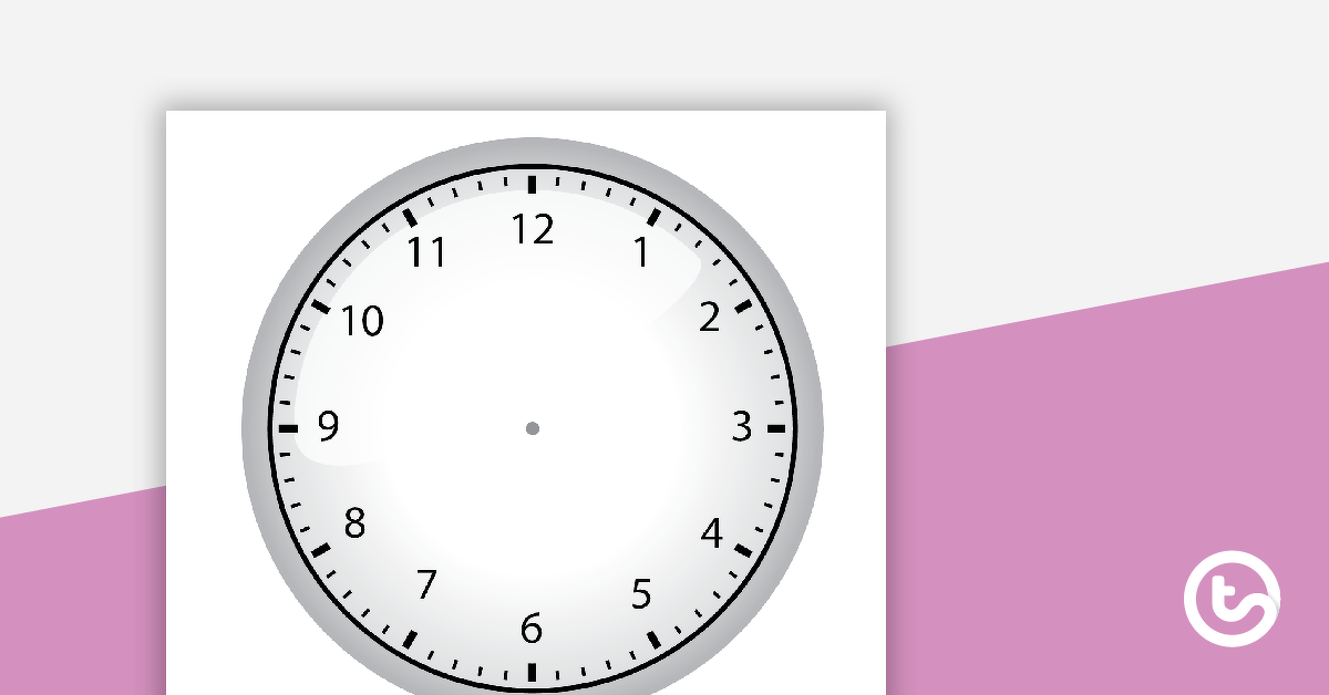 digital and analogue clock template teach starter