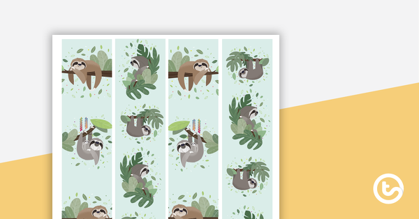 Preview image for Sloths – Border Trimmers - teaching resource