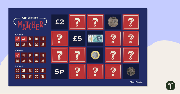 预览image for Memory Matcher PowerPoint – British Coins and Notes - teaching resource