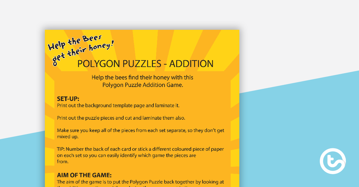Preview image for Polygon Puzzles - Addition - teaching resource