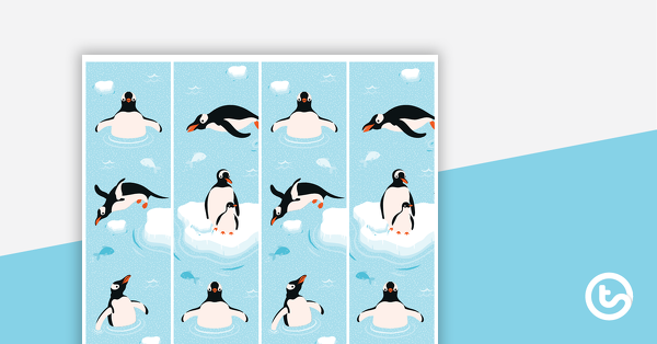 预览图像for Penguins – Border Trimmers - teaching resource