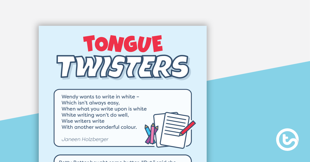 Preview image for Tongue Twisters – Worksheet - teaching resource