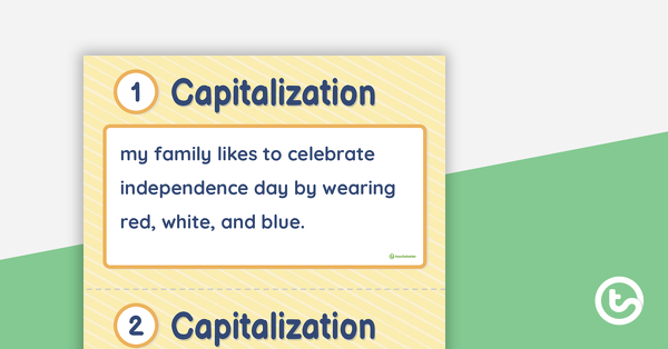 Thumbnail of Capitalization Task Cards (Grades 2-3) - teaching resource