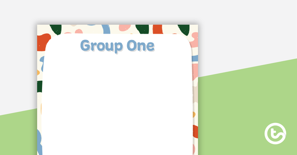 Preview image for Abstract Pattern – Grouping Posters - teaching resource