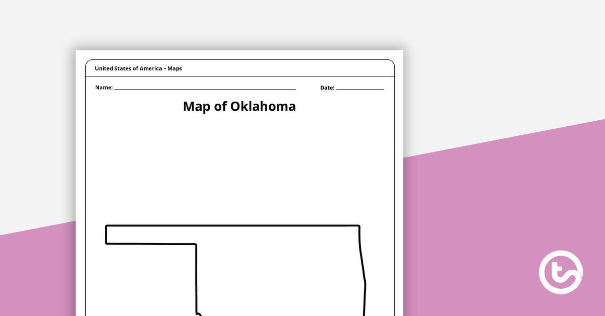 为俄克拉荷马模板的地图预览图像-教学资源