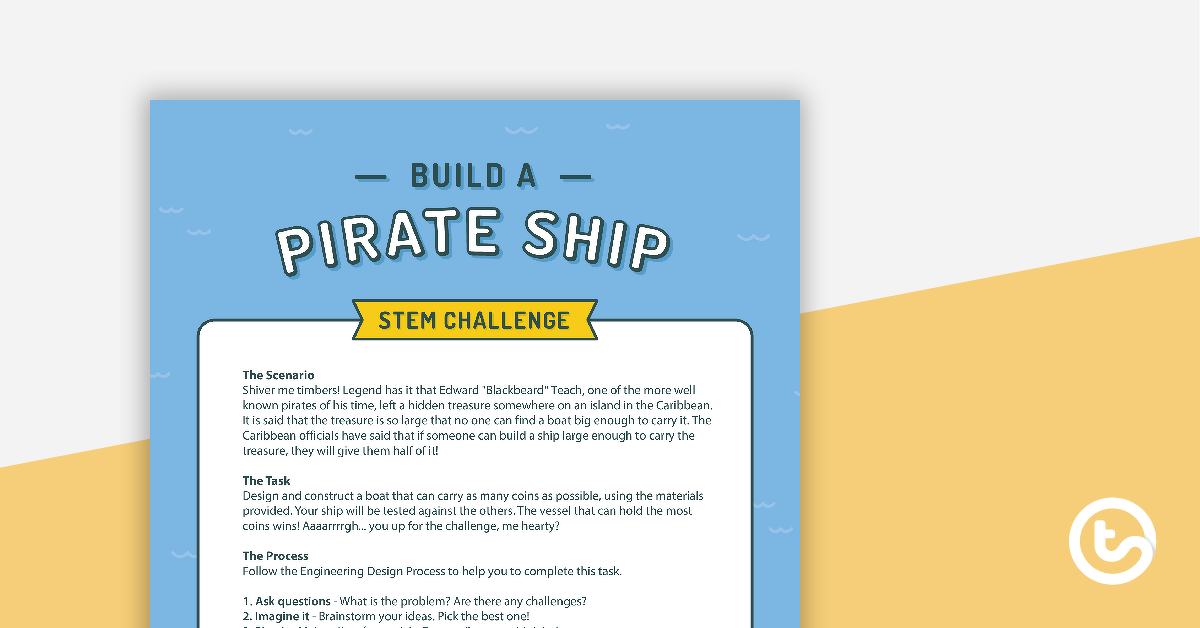 预览图像建立一个海盗船STEM挑战——上年——教学资源