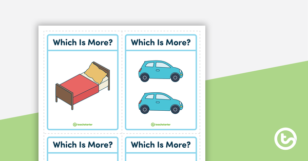 Preview image for Which Is More? Card Game - teaching resource