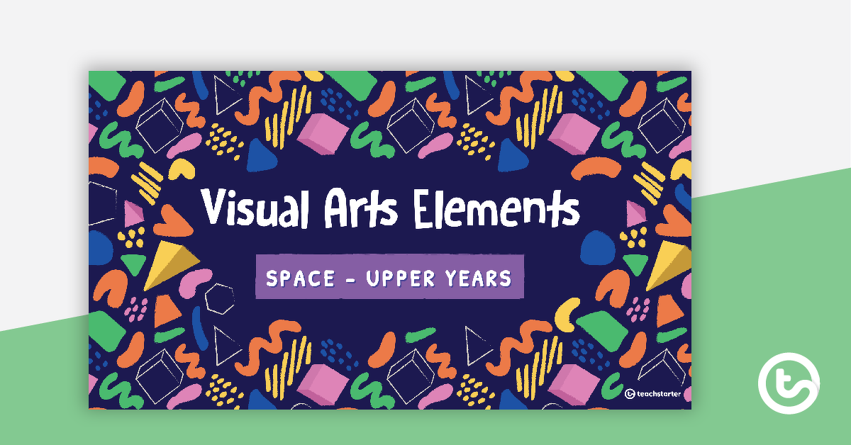 Preview image for Visual Arts Elements Space PowerPoint - Upper Years - teaching resource