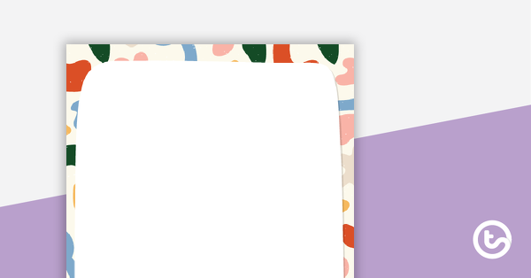 Thumbnail of Abstract Pattern – Portrait Page Border - teaching resource