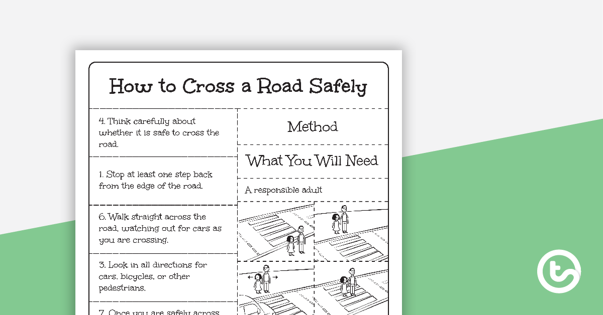 预览图像程序文本排序活动-如何安全地过马路-教学资源