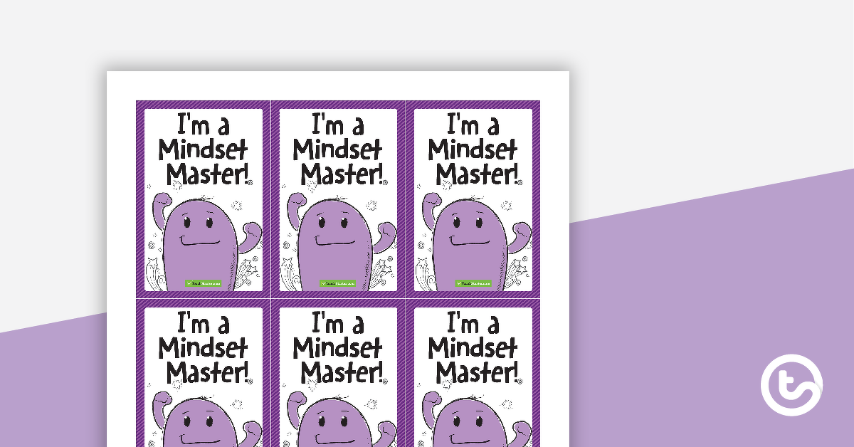 Preview image for Growth Mindset Brag Tags - teaching resource