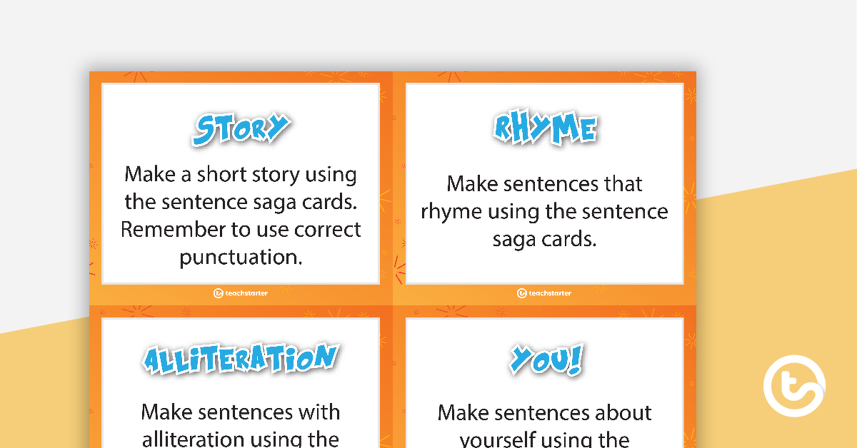 Preview image for Sentence Saga Literacy Activity (Silly Sentences) - teaching resource