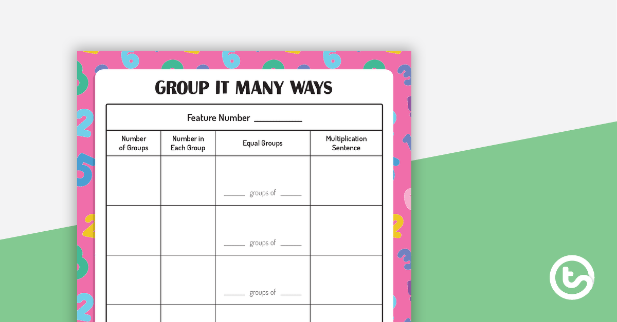 Preview image for Group It Many Ways - Hands-On Activity - teaching resource