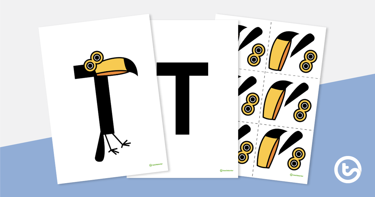 预览图像信工艺活动vity - 'T' is For Toucan - teaching resource