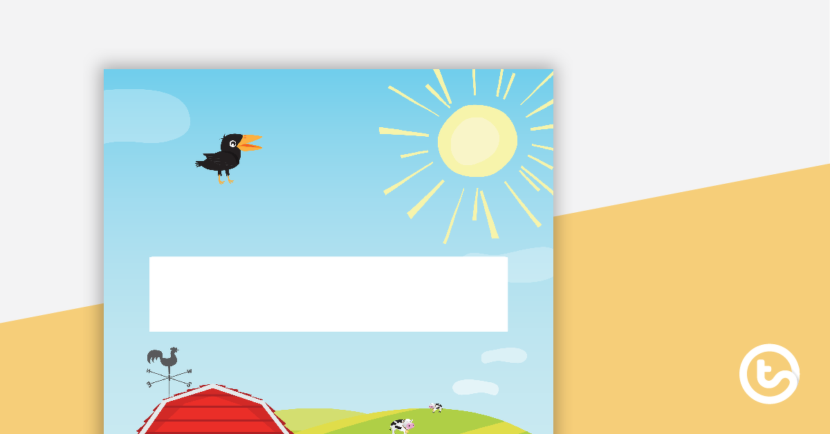 Preview image for Farm Yard - Diary Cover - teaching resource