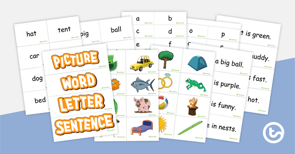 Preview image for Picture, Letter, Word, Sentence – Classroom Display - teaching resource