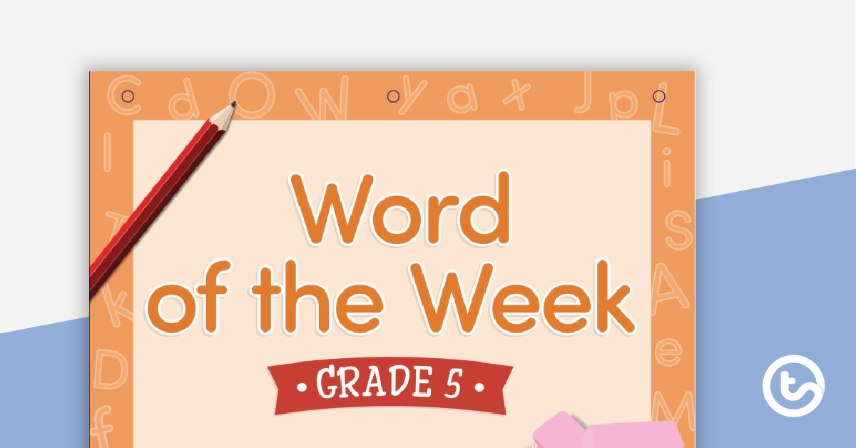 Preview image for Word of the Week Flip Book - Grade 5 - teaching resource