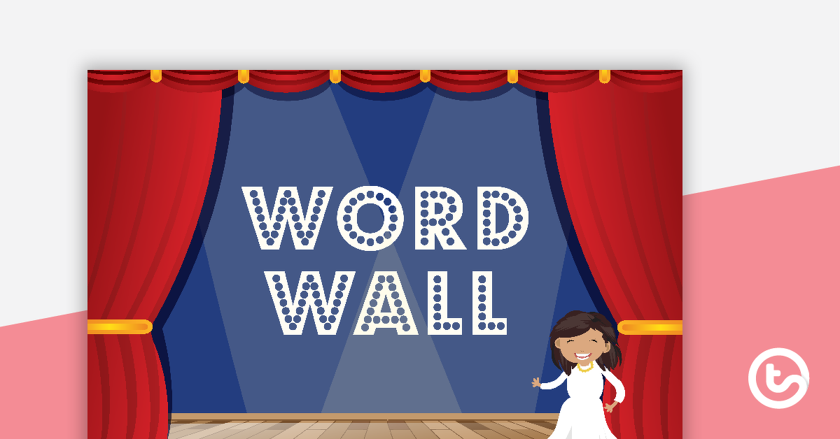 Preview image for Hollywood - Word Wall Template - teaching resource
