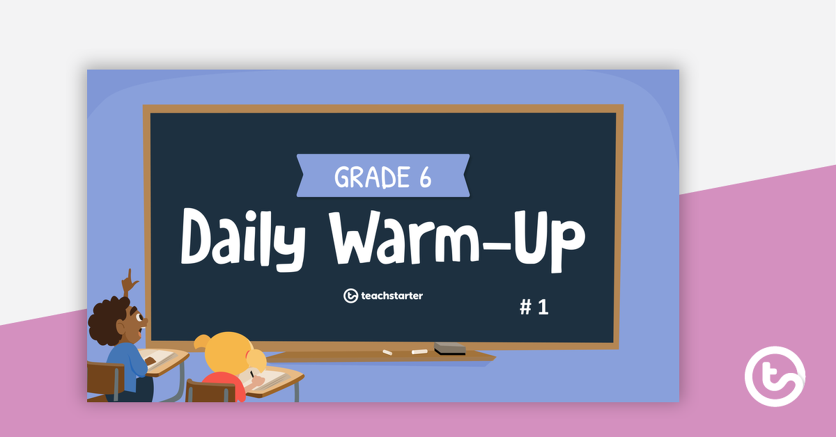 Preview image for Grade 6 Daily Warm-Up – PowerPoint 1 - teaching resource