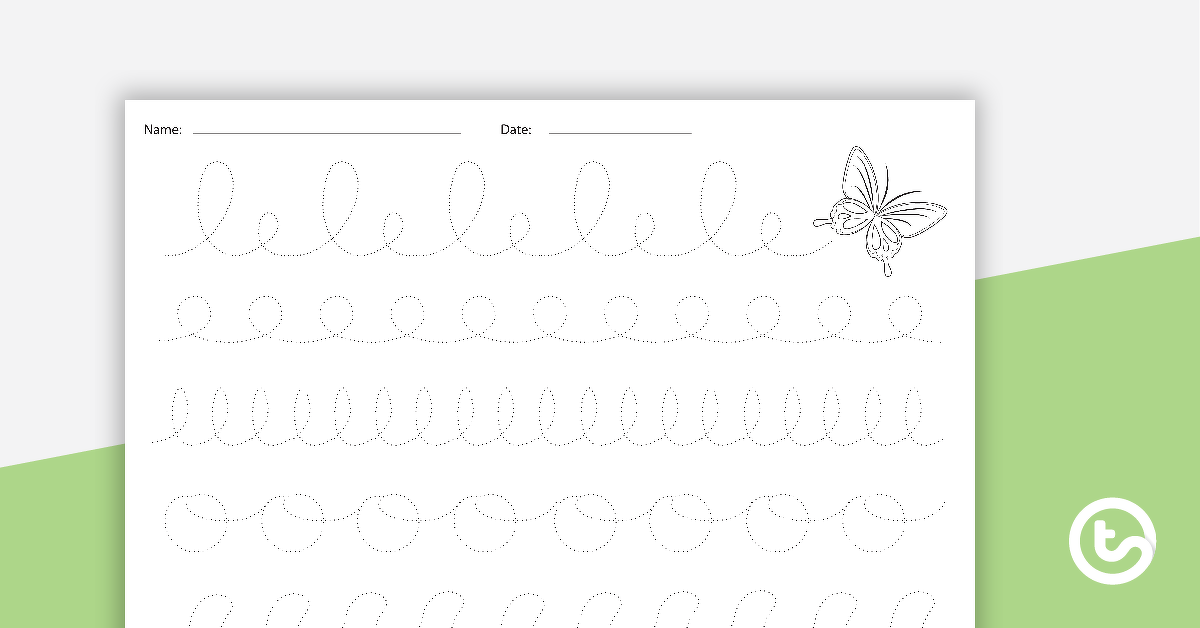 Preview image for Pre-Handwriting Worksheets - teaching resource