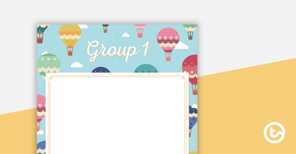 Preview image for Hot Air Balloons - Grouping Posters - teaching resource