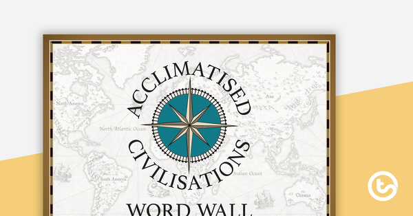Preview image for Acclimatised Civilisations – Word Wall - teaching resource