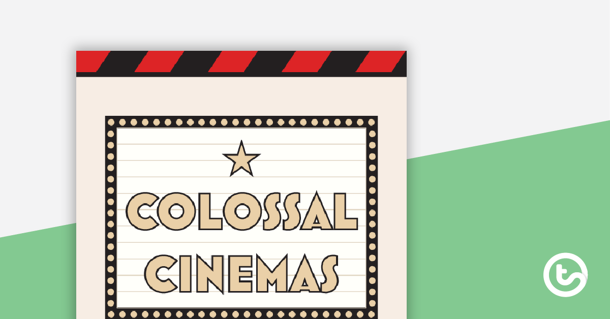 Preview image for Colossal Cinemas: Movie of the Times – Project - teaching resource