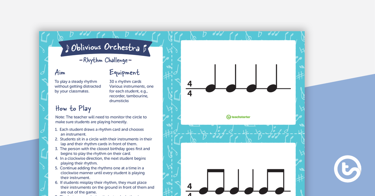 Preview image for Oblivious Orchestra – Rhythm Challenge - teaching resource