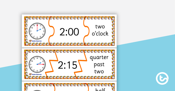 讲述时间拼图 - 四分之一时刻教学资源的缩略图