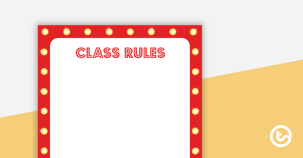 Preview image for Hollywood - Class Rules - teaching resource