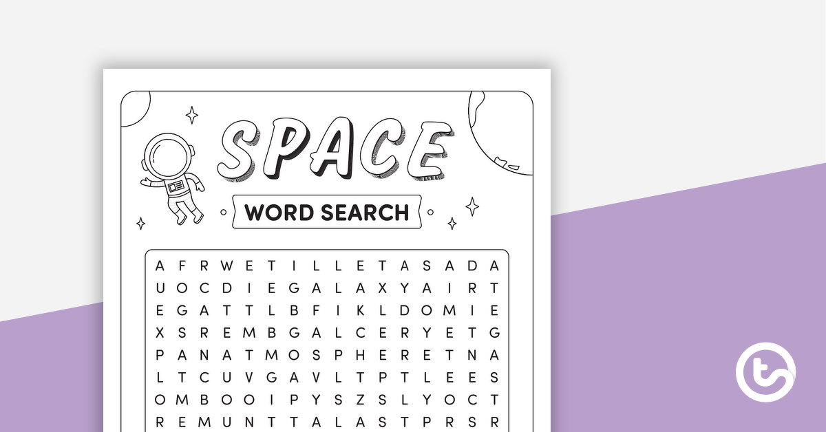 Preview image for Space Word Search – Upper - teaching resource