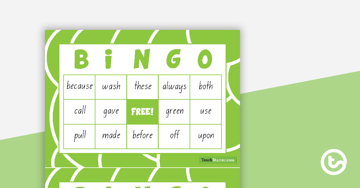 Image of Dolch Sight Word Bingo - Grade 2