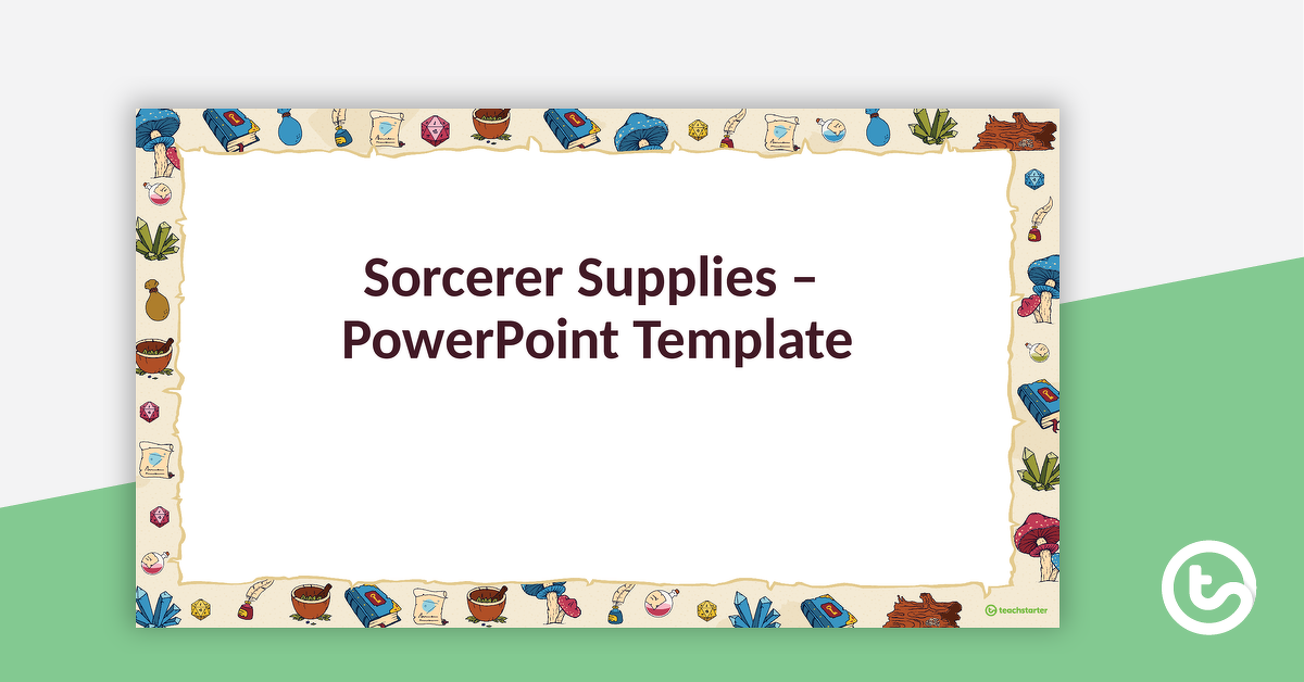 预览我age for Sorcerer Supplies – PowerPoint Template - teaching resource