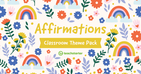 预览我age for Affirmations Classroom Theme Pack - resource pack
