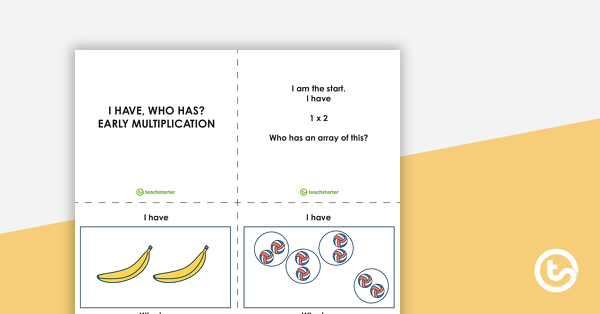 Preview image for I Have, Who Has? – Early Multiplication Game - teaching resource