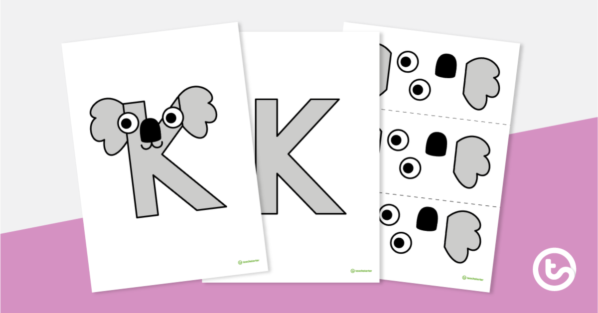 预览图像信工艺活动vity - 'K' is For Koala - teaching resource